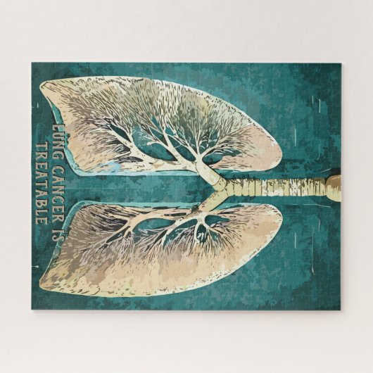 Menselijke longen legpuzzel (Horizontaal)