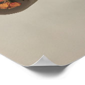 Menselijke Longen Met Bloemenprint, Anatomie Boho Poster (Hoek)