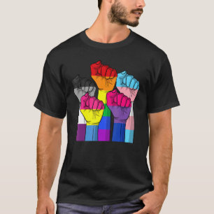 Menselijke macht eerste lgbt pride gay lesbische t t-shirt