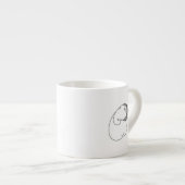 Menselijke man man koffiethee drink espresso kop (Voorkant rechts)