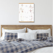 Menselijke Meridianen & Druk Pt Grafiek verpakt Ca Canvas Afdruk (Insitu (Slaapkamer))