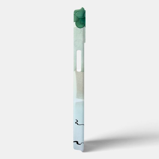 Menselijke & Natuur Geïllustreerde iPhone Case (Achterkant / Rechts)