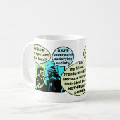 Menselijke obligatie koffiemok (Voorkant links)