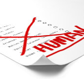 MENSELIJKE RACE POSTER (Hoek)