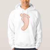 Menselijke Rechtervoet Hoodie (Voorkant)