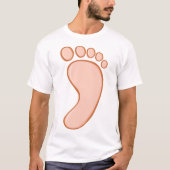 Menselijke Rechtervoet T-shirt (Voorkant)