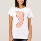 Menselijke Rechtervoet T-shirt (Voorkant)