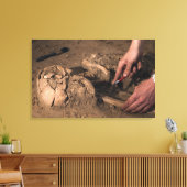 Menselijke resten canvas afdruk (Insitu (Woonkamer))