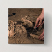 Menselijke resten vierkante button 5,1 cm (Voorkant)