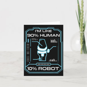 Menselijke Robot Nieuwe Knieoperatie Grap Grappige Kaart