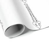 Menselijke ruggengraat cadeaupapier (Rol Hoek)