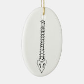 Menselijke ruggengraat keramisch ornament (Rechts)