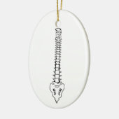 Menselijke ruggengraat keramisch ornament (Links)