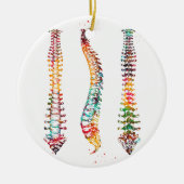 Menselijke ruggengraat keramisch ornament (Voorkant)
