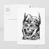 Menselijke schedel 137 briefkaart (Voorkant / Achterkant)