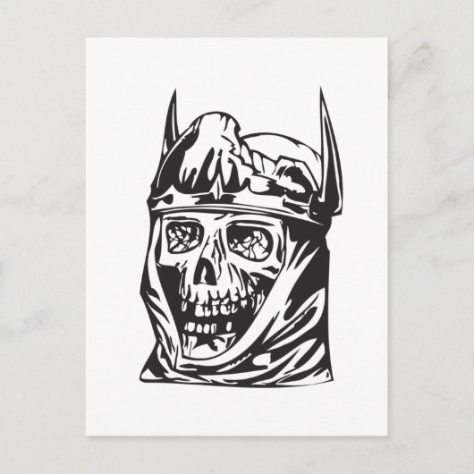 Menselijke schedel 137 briefkaart (Voorkant)