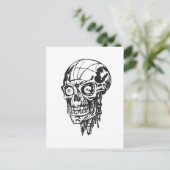 Menselijke schedel 138 briefkaart (Staand voorkant)