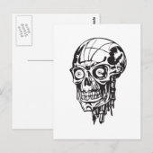 Menselijke schedel 138 briefkaart (Voorkant / Achterkant)