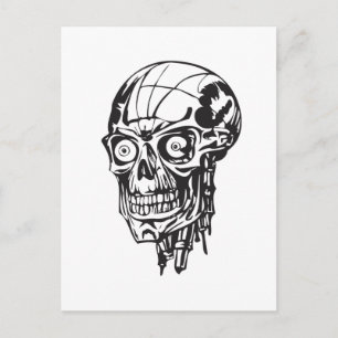 Menselijke schedel 138 briefkaart
