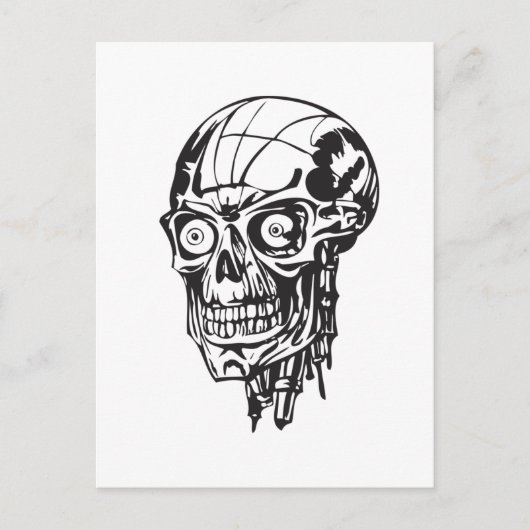 Menselijke schedel 138 briefkaart (Voorkant)