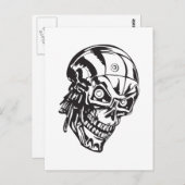 Menselijke schedel 146 briefkaart (Voorkant / Achterkant)