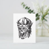 Menselijke schedel 149 briefkaart (Staand voorkant)