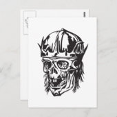 Menselijke schedel 149 briefkaart (Voorkant / Achterkant)