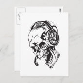 Menselijke schedel 151 briefkaart (Voorkant / Achterkant)