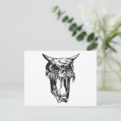 Menselijke schedel 155 briefkaart (Staand voorkant)