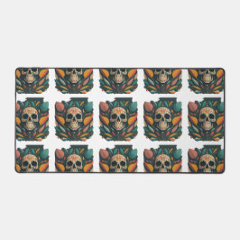 Menselijke schedel bureaumat