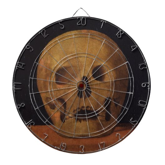 Menselijke schedel (door Mariotto Albertinelli) Dartbord (Voorkant)