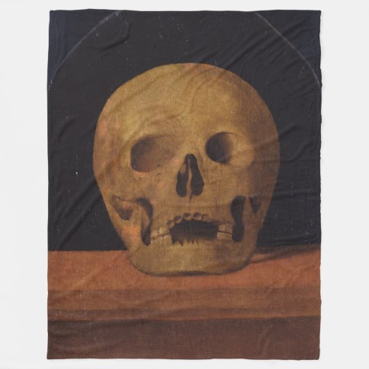 Menselijke schedel (door Mariotto Albertinelli) Fleece Deken (Voorkant)