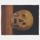 Menselijke schedel (door Mariotto Albertinelli) Fleece Deken (Voorkant (Horizontaal))