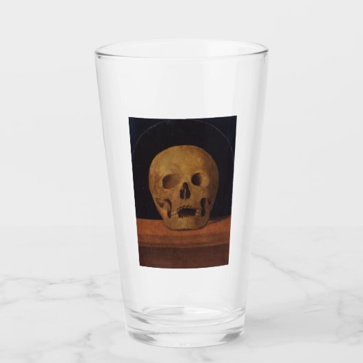 Menselijke schedel (door Mariotto Albertinelli) Glas (Voorkant)