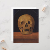 Menselijke schedel (door Mariotto Albertinelli) Kaart (Voorkant / Achterkant in situ)