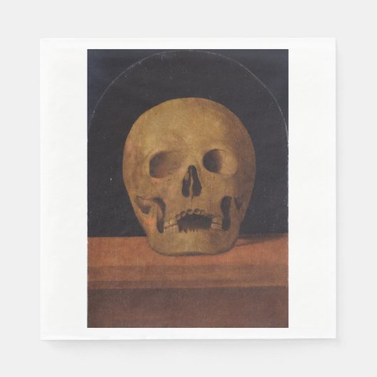 Menselijke schedel (door Mariotto Albertinelli) Servet (Voorkant)