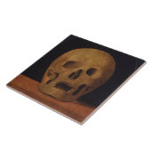 Menselijke schedel (door Mariotto Albertinelli) Tegeltje (Zijkant)