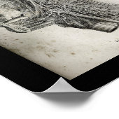 Menselijke schedel Dwarsdoorsnede Hersenanatomie P Poster (Hoek)