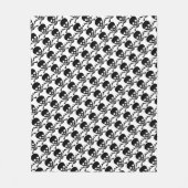 Menselijke schedel fleece deken (Voorkant)