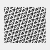 Menselijke schedel fleece deken (Voorkant (Horizontaal))