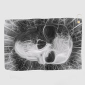 Menselijke schedel golfhanddoek (Horizontaal)