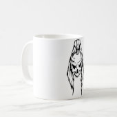 Menselijke schedel koffiemok (Voorkant links)