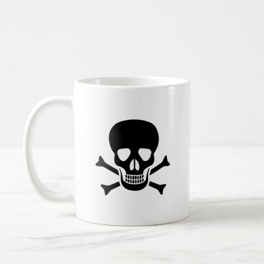 Menselijke schedel koffiemok (Links)