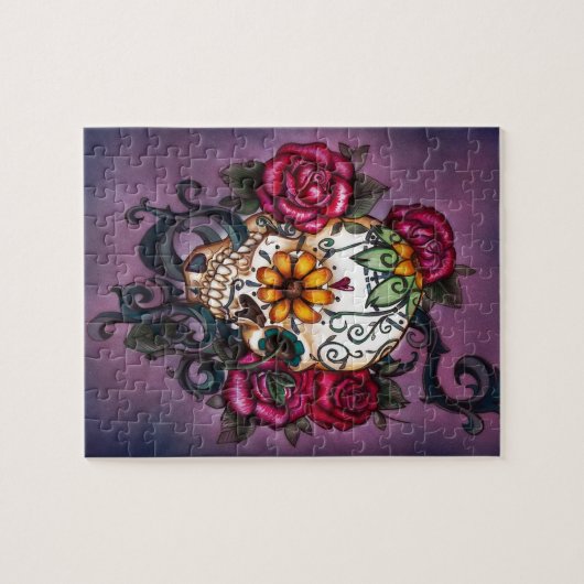 Menselijke schedel legpuzzel (Horizontaal)