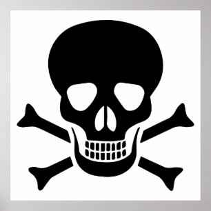 Menselijke schedel poster