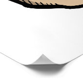 Menselijke schedel poster (Hoek)