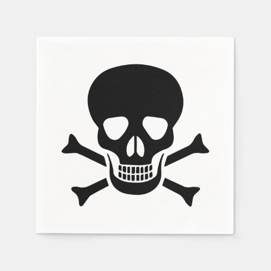 Menselijke schedel servet (Voorkant)