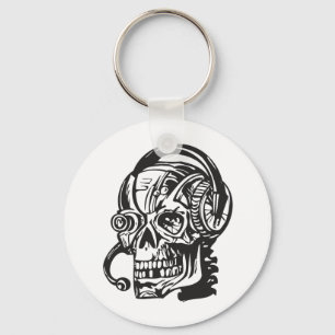 Menselijke schedel sleutelhanger