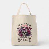 Menselijke Schedel Tote Bag (Achterkant)