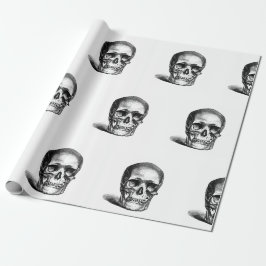 MENSELIJKE schedels HALLOWEEN INP AKPAPIER Cadeaupapier
